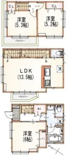 ウエルストン南荻窪【3階】の間取り