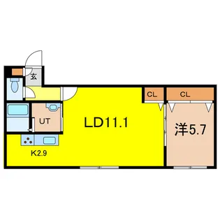 BRUN CUBEIII【4階】の間取り