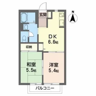 サンクス E【2階】の間取り