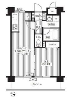 ブランネージュ多摩川【7階】の間取り