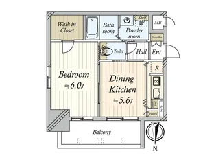 エステムプラザ名古屋駅前プライムタワー【9階】の間取り