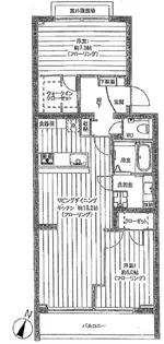 ライオンズマンション鉢山【3階】の間取り