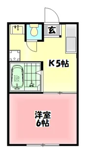 ペントハウス馬場町【5階】の間取り