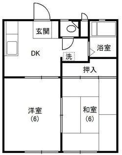ハイツカサイ【1階】の間取り
