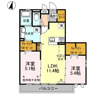 Linx Park Side【2階】の間取り