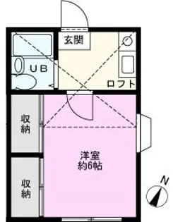 パセットワン上尾【2階】の間取り