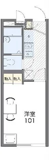 レオパレスKOZAKA8【2階】の間取り