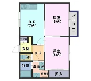 コーポC&M【1階】の間取り