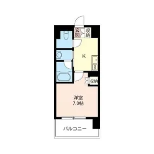 オーキッドレジデンス品川【1階】の間取り