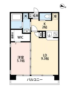フェリーチェ味噌天神【7階】の間取り