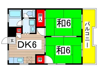 メゾンドイズミB【3階】の間取り