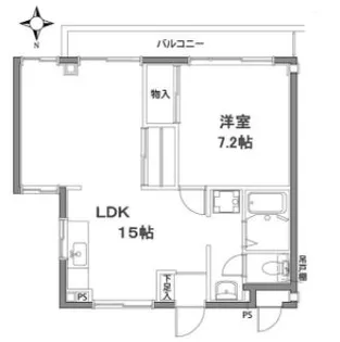 フェリス宮前平2【1階】の間取り