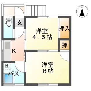 菅野コーポ【2階】の間取り