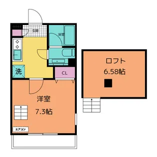 アネックスDSIII【1階】の間取り