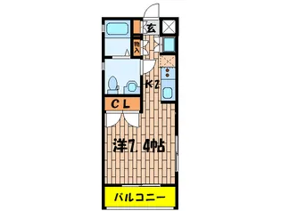 ラティエラ祐天寺【1階】の間取り