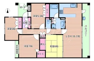 マスターズゲート吹田・片山公園【4階】の間取り
