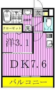 LACRAS舎人【2階】の間取り