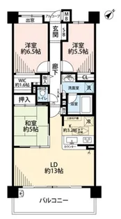 Come Come Town ウィズ柏【4階】の間取り