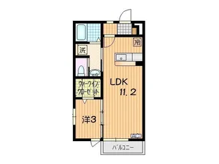 ゼフィール小人町 A棟【2階】の間取り