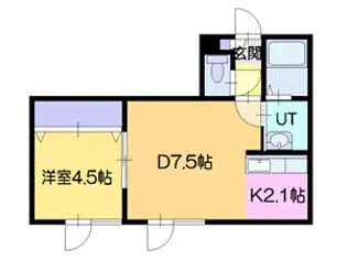 パルム運河【1階】の間取り
