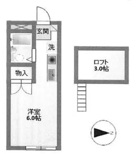 オーク玉川学園【1階】の間取り