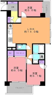 パークサイド幸町【4階】の間取り