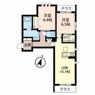 メゾン・ド・シャルロッテ【1階】の間取り