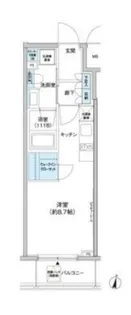 パークキューブ西新宿【10階】の間取り