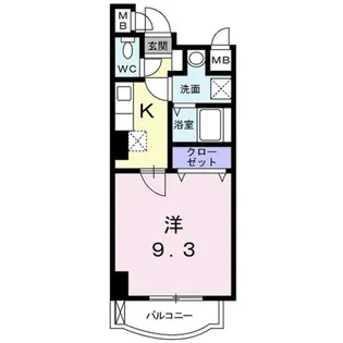 クレアール 京町【10階】の間取り