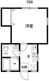 DOME-TAMA(ドーム多摩) D棟【1】【2階】の間取り