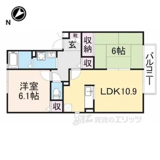 エスト・ステーブル【2階】の間取り