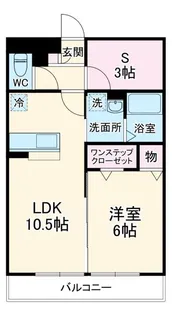 ラ カンパネラ B【2階】の間取り