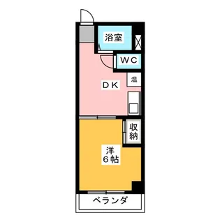 コアパレス安西【2階】の間取り