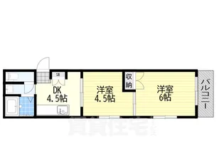 シャトー山之内【2階】の間取り