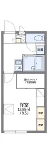 レオパレス比叡尾【2階】の間取り