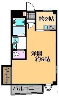 第1タカサハイム【2階】の間取り
