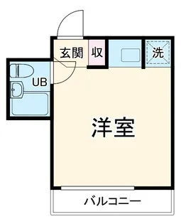 能見台マンション【4階】の間取り