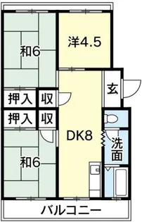 グリーンプラザ1【1階】の間取り
