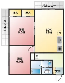 シーショア三島本町【4階】の間取り