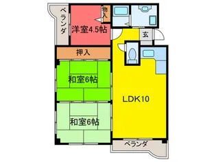 ヴァンベール21【5階】の間取り