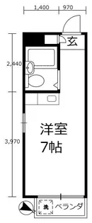 チェスナッツ大森【1階】の間取り
