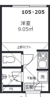 Sunny Sky赤塚【1階】の間取り