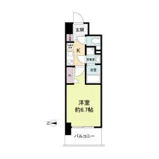 セレニテ心斎橋グランデ【14階】の間取り