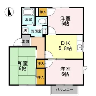 フレグランスS B【1階】の間取り