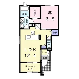 サニーコート【1階】の間取り