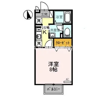 RIO AONOI号館【2階】の間取り