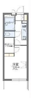 レオパレス駒草【2階】の間取り