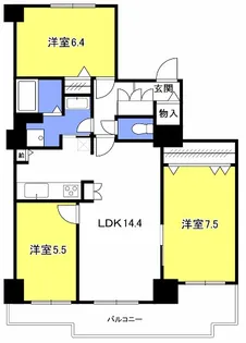 浦和パークファミリアA棟【5階】の間取り
