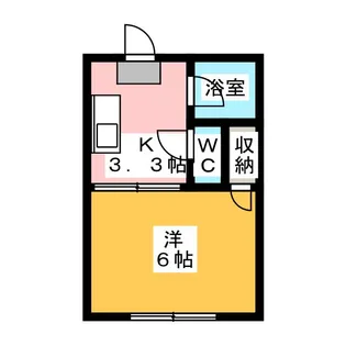 コーポ野島【1階】の間取り