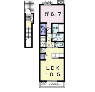 フェスターレ【2階】の間取り